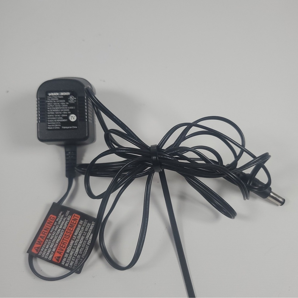 Black & Decker Class 2 Power Supply Charger Only UA120020E